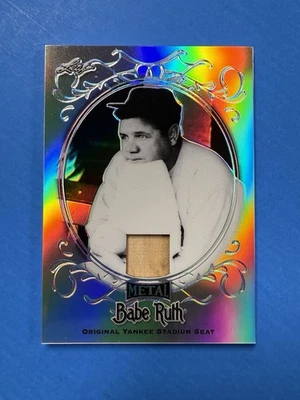 BABE RUTH ~ 2019 Leaf Metal #YS-48 (NM-MT) *Yankee Stadium Seat Relic #’d 2/10* - Image 1 of 4