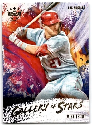 2020 Panini Diamond Kings Gallery of Stars Mike Trout Los Angeles Angels #GOS-6 - Image 1 of 2