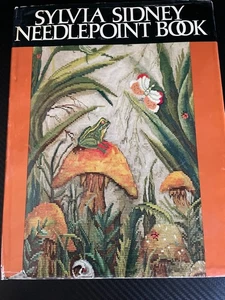 "Sylvia Sidney Needlepoint Book" Vintage MCM Designs 1968 Hardcover - Foto 1 di 6