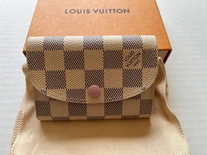 NEW LOUIS VUITTON ROSALIE COIN PURSE, DAMIER AZUR - Picture 1 of 5
