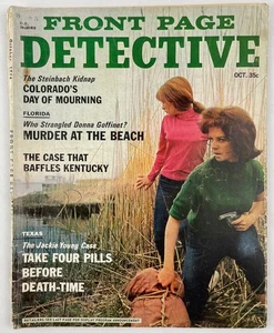 Front Page Detective Magazine, October 1966, Vintage True Crime Stories, Pulp - Picture 1 of 4