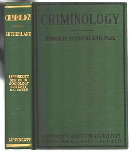 CRIMINOLOGY BY EDWIN H. SUTHERLAND-1924 - Picture 1 of 3