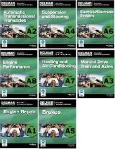 Delmar ASE Test Prep Exam Manual Automotive A1 A2 A3 A4 A5 A6 A7 A8, 8 Vol Set - Picture 1 of 1