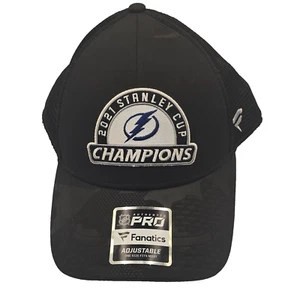 Fanatics Tampa Bay Lightning 2021 NHL Stanley Cup Champions Adjustable Hat Cap - Picture 1 of 9