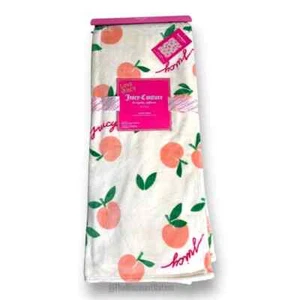 Coperta peluche Juicy Couture frutta pesca 50""x70"" nuova con etichette - Foto 1 di 5