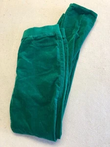 Lands' End Corduroy Pants Kids Teen 16 Emerald Green Holiday Jeggings - Picture 1 of 5