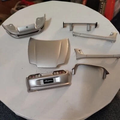 Xmods rc car SUPRA STOCK BODY partsSILVER - Image 1 of 4