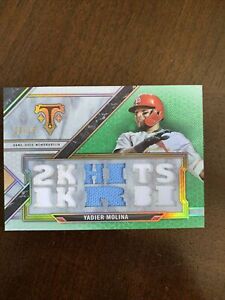 Yadier Molina 2021 Topps Triple Threads Game Used Jersey St. Louis Cards 8/18