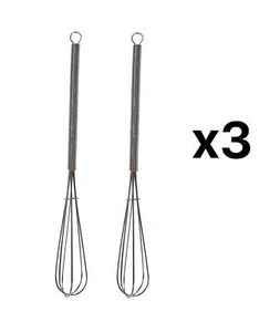 Fox Run Set of 2 Chrome 7-Inch Mini Whisks (3-Pack) - Picture 1 of 2