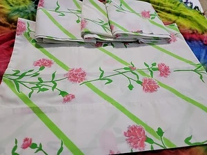 Vintage Sears Nelke Blumen Kissenbezüge Menge 4 - Bild 1 von 7