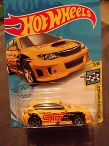 Hot Wheels Subaru WRX STI Yellow #68 68/250 HW Speed Graphics 2/10 (2020 Card) - Picture 1 of 6