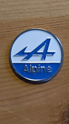 Pastille en métal autocollante Alpine Levier de Vitesses pommeau - Image 1 of 4