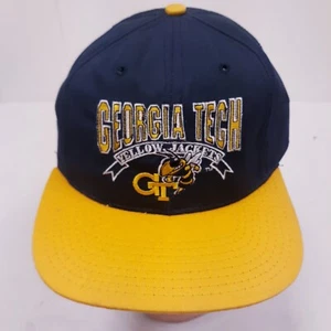 Vintage Georgia Tech Yellow Jackets The Game Snapback Hat Cap USA Made  - Picture 1 of 9