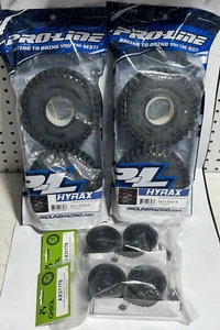 PROLINE 10131-14 HYRAX 2.2 TIRES + AXIAL AX31178 METHOD BEADLOCK WHEELS SET OF 4 - Picture 1 of 7