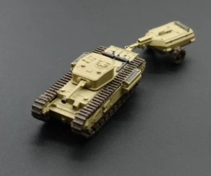 Kit de impresión 3D 1/144 Churchill VII Cocodrilo Spitfire Tanque Transportador Modelo Vehículo - Imagen 1 de 5