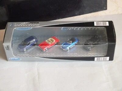 Welly cofanetto 4 auto mint/box scala H0 1/87 - Immagine 1 di 3