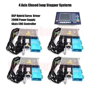 4 Axis 428Oz-in 3.6NM Hybrid Servo Closed loop Stepper Motor Nema23 Driver Kit - Picture 1 of 8