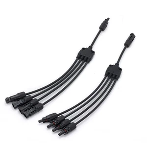 1 par de conector de cable de panel solar impermeable IP67 4 AÑOS rama conector solar CE - Imagen 1 de 4