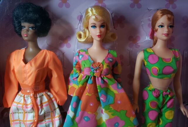 Barbie Mod doll Friends 1968 Reproduction set with repro Stacy and Christie  NRFB