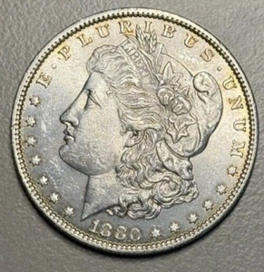 1880-P U.S. Currency $1 One Morgan Dollar Coin Philadelphia - Picture 1 of 3