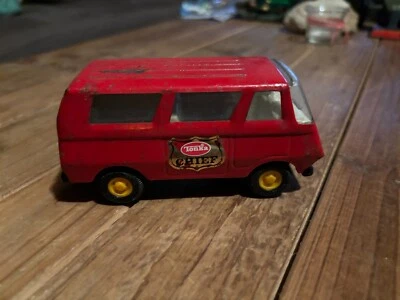 Tiny Tonka Red Fire Chief Van - Image 1 of 4