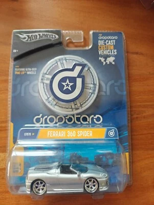 Hot Wheels Ferrari 360 Spider Dropotaro Series - G7070 2004 Gray 1:50 NEW - Image 1 of 2