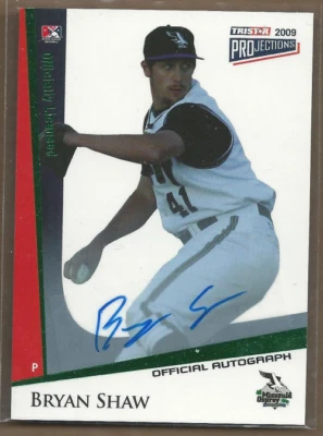 2009 TRISTAR PROjections Autographs Green #201 Bryan Shaw /50 - NM-MT - Image 1 of 2