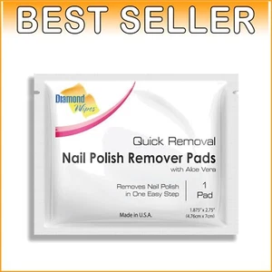 Portable Nail Polish Remover Wipes - 500 Aloe Vera Pads for Easy Travel & Care - Picture 1 of 11