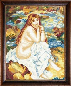 DIY Cross Stitch Kit "The Bather, P.A. Renoir" - Picture 1 of 1