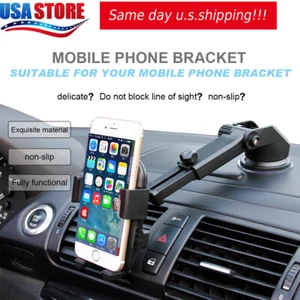 360° Mount Holder Car Windshield Stand For iPhone Samsung Mobile Cell Phone GPS - Picture 1 of 11