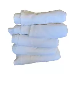Pack of 5 - White Round Tablecloth 90" inches - Picture 1 of 4