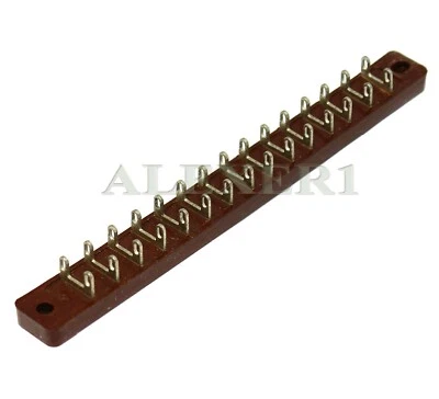 4pcs 15-lug Point to Point Mini Bakelite Terminal Strip T7 USSR NOS - Image 1 of 3