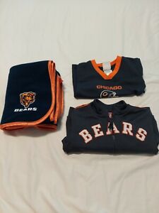 NFL CHICAGO BEARS: Baby Blanket, 18 Months T-Shirt, 24 Months Jacket (PRE-OWNED)