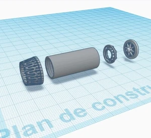 Réacteur (simplifié) SNECMA M-53 pour Mirage 2000 Heller - 1/48 - Photo 1/5