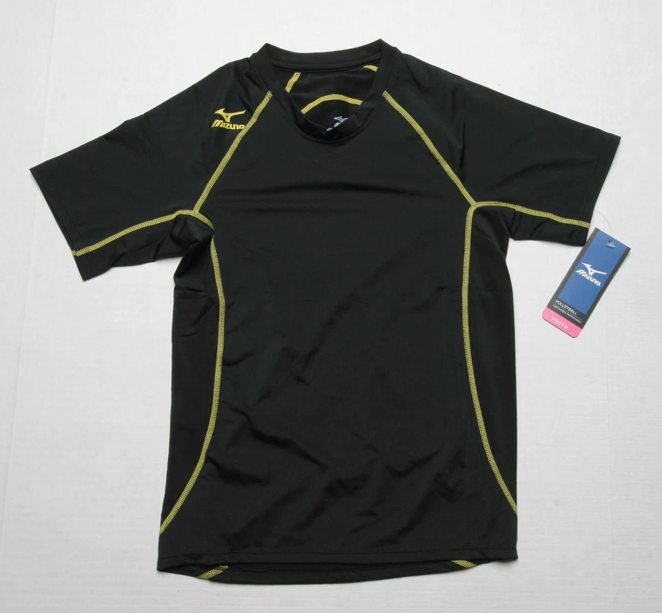 Camiseta Mizuno Juvenil (M) Negra Amarilla 440459 Foto 1 de 1
