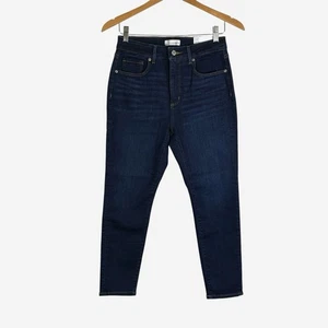 LOFT Curvy Fit High Rise Skinny Jeans 27/4 Petite Classic Dark Indigo Wash NEW - Picture 1 of 10