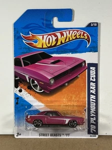 Hot Wheels ‘11 Street Beasts ‘70 Plymouth AAR Cuda 3/10 HTF - Picture 1 of 4