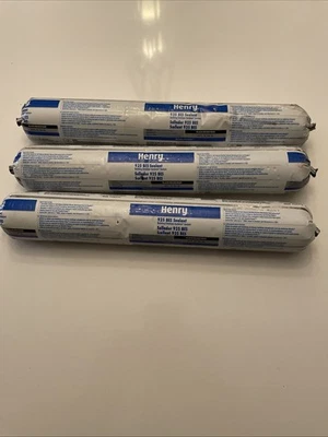 Paquete de 3 tubos selladores Henry 925 BES masilla negra Foto 1 de 2