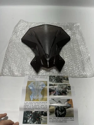 Windshield for Kawasaki Z900 Z650 2020–2024 Dark Tinted Flyscreen - Image 1 of 4