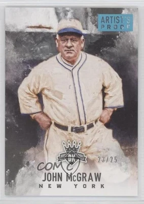 2017 Panini Diamond Kings Artist's Proof Blue /25 John McGraw #48 HOF - Image 1 of 2