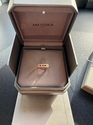 Messika Baby Move Pavé Rose 18ct Gold Ring - Image 1 of 4