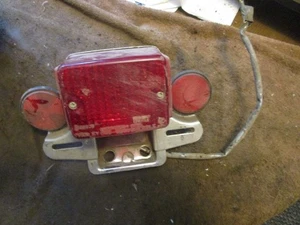 1980 Yamaha XS 650 XS650 taillight license plate mount reflector harness - Picture 1 of 3