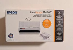 Epson Rapid Receipt RR-400W Wireless Duplex Desktop Receipt and Document Scanner - Picture 1 of 11