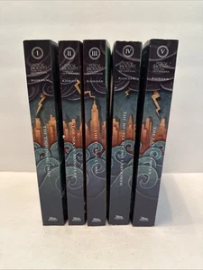 Percy Jackson and the Olympians Series 5 Paperback Books Fiction Rick Riordan - Foto 1 di 13