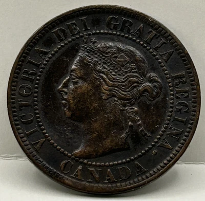 1899  Canada  One Cent Queen Victoria Large Cent - Image 1 of 2