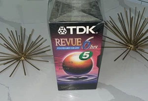 TDK Blank VHS VCR Video Tapes T120RVS5TG Superior Quality ~ 5 Pack ~ NEW/SEALED - Picture 1 of 6