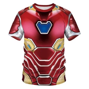 Iron Man 3D Grafik Kostüm T-Shirt Größe XL ca. 21,5" quer Polyester - Bild 1 von 18