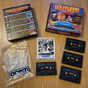 Commodore 64 C64 Hollywood Collection Ocean Computer Game Tested Working - Picture 1 of 9