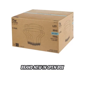75-Watt Equivalent BR40 Dimmable LED Light Bulb Softlight 12-Pack 🔷 - Picture 1 of 9
