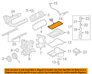 FORD OEM 03-07 F-350 Super Duty-Engine Oil Pan Gasket 5C3Z6710AA - Picture 1 of 2